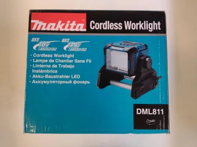 Produktbild von Makita DML811, 31,5 W, LED, 30 Glühbirne(n), 6000 mAh, Schwarz, Blau, Freistehende Arbeitsleuchte
