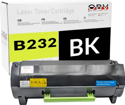 Produktbild von OBV Toner ersetzt Lexmark B232000 kompatibel mit B2338dw MB2546adwe Schwarz 3000 Seiten