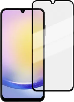 Produktbild von ViVanco™Full Screen Displayschutzglas für Galaxy A25 5G, Samsung, Galaxy A25 5G, Schmutzabweisend, Schlagfest, Kratzresistent, Splitterfrei, Schwarz, Transparent, 1 Stück(e)