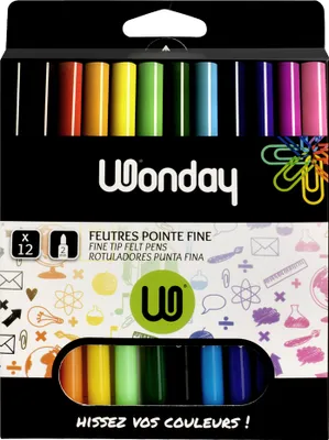 Obrázok produktu pre Wonday FCG110092 Wonday Fasermaler MIN'O, 12er Kartonetui