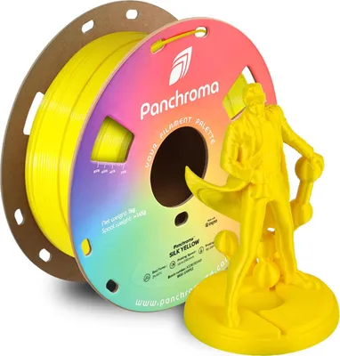 Image de Panchroma™ PLA Silk, Couleur:Silk Yellow, Taille du filament:1.75mm, Poids:1 kg