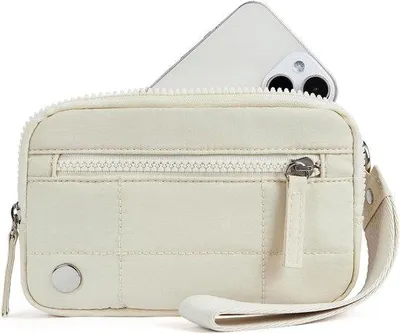 Immagine prodotto di Pochette da donna - Nylon impermeabile - 17 x 2 x 10 cm - Nero