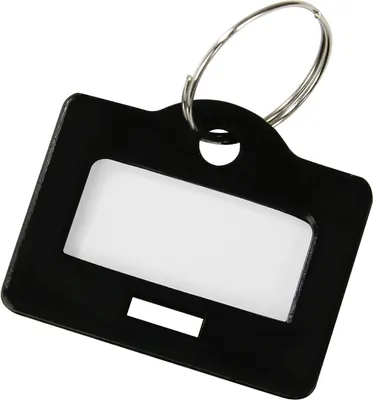 Produktbild von Schlüsselanhänger, HMF 1800, 2,9 x 2,5 x 0,26 cm schwarz