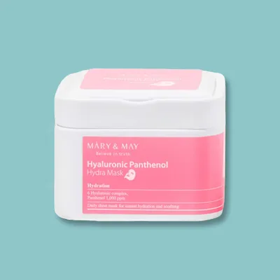 Obrázok produktu pre MARY & MAY Hyaluronic Panthenol Hydra Mask sada plátenných masiek pre intenzívnu hydratáciu pleti 30 ks