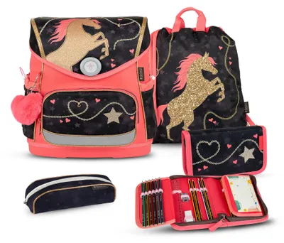 Produktbild von Belmil Compact Plus Premium Schulranzen Set 4-teilig "Stardust"