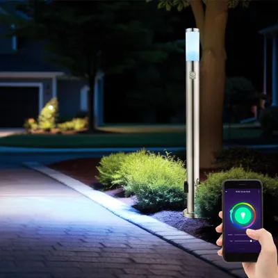 Produktbild von RGB LED Stehleuchte, Bewegungsmelder, App Steuerung, H 110 cm