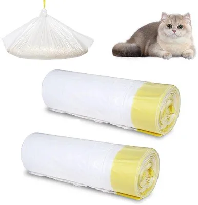 Produktbild von Katzentoilettenbeutel 40 Stück, scheuerfest, 94x45cm, mit Zugband, verdickt