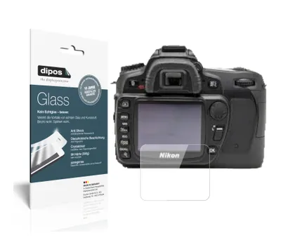 Produktbild von 1x Schutzfolie für Nikon D80 - Anti-Shock 9H Folie dipos Glass Kunststoffglas