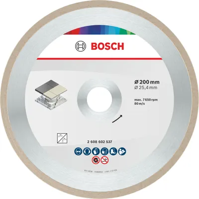 Productafbeelding van Keramische doorslijpschijf, 200 x 7 mm, boordiameter 25,4 mm
