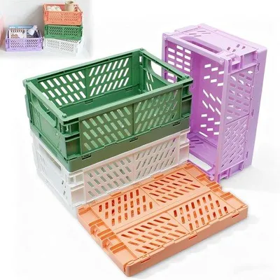 Productafbeelding van Set van 4 Opvouwbare en Stapelbare Opbergboxen