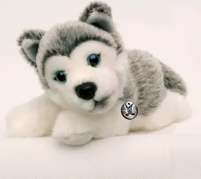 Produktbild von Husky Welpe Kuscheltier liegend 22 cm - Plüsch Hund ANOUK