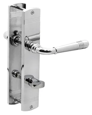 Produktbild von Türbeschlag 1383 Helena LS WC Chrom Türdrücker Türklinke Türgriffe