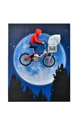 Immagine prodotto di NECA E.T. The Extra-Terrestrial Action Figure Elliott e E.T. in bicicletta 13 cm
