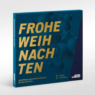 Produktbild von Jochen Schweizer Geschenkbox Weihnachten für Zwei; Erlebnis verschenken oder selbst erleben;
