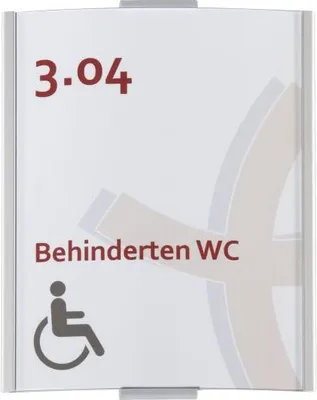 Produktbild von Frankfurt Türschild DIN A6 | 148x120mm | Aluminium silber | entspiegelte Abde...
