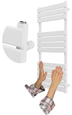 Produktbild von Granitan - Badheizkörper - Handtuchtrockner - 120x60 cm - Weiß - Handtuchwärmer - OSLO