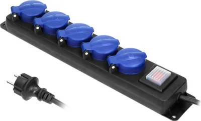 Image de Orno Ip44 On/Off 5X2P+Z, H05Rr-F 3X1,5 5M