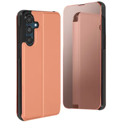 Produktbild von Avizar, Klapphülle mit Spiegeleffekt Samsung Galaxy M55, Champagnerrosa