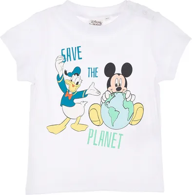Produktbild von Mickey Mouse Baby T-Shirt Oberteil Jungen kurzarm               , Farbe:Weiß, Größe:92