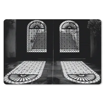 Produktbild von MuchoWow® Mauspad Mousepad Türen - Muster - Schatten - Licht 27x18 cm - Mousepads - Maus Mat - Pad - Mausunterlage - Büroartikel - Desk Matten