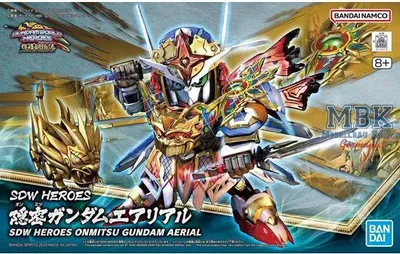 Immagine prodotto di SD Gundam World Heroes Kit di modellismo in plastica Onmitsu Gundam Aerial
