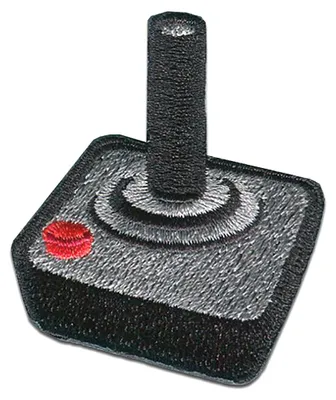 Produktbild von Joystick - Aufnäher, Bügelbild, Aufbügler, Applikationen, Patches, Flicken, Zum Aufbügeln, Größe: 6,0 x 5,0 cm