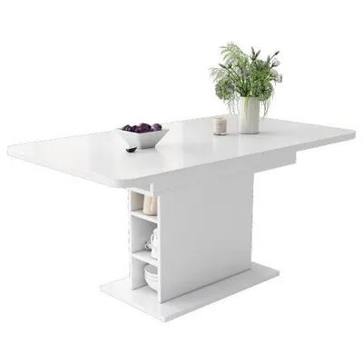 Produktbild von Esstisch mit Aufbewahrung (1-St., 130/70/75 cm), Tischplatte erweiterbar, Esszimmertisch