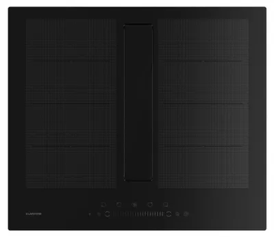 Obrázek produktu pro Indukční varná deska Klarstein Chef-Fusion s digestoří - 60 cm, 600 m³/h, 6400 W, flexi zóna, energetická účinnost A, dotykové ovládání, úspora místa, černá, indukční varná deska