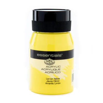 Productafbeelding van Royal & Langnickel Essentials Acrylverf, 500 ml, citroengeel