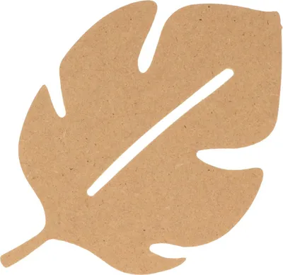 Produktbild von Silhouette Palmenblatt aus MDF-Holz 15 cm