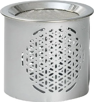 Produktbild von Räucherstövchen Blume des Lebens silber Höhe 6 cm