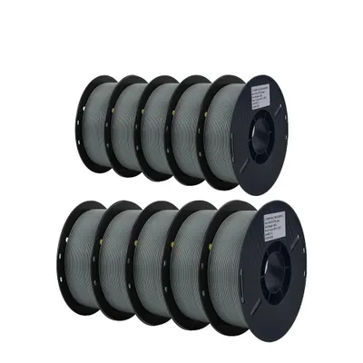 Obrázok produktu pre filament pre 3D tlačiarne, 10KG PETG, priemer 1,75 mm, 10KG PLA sivý