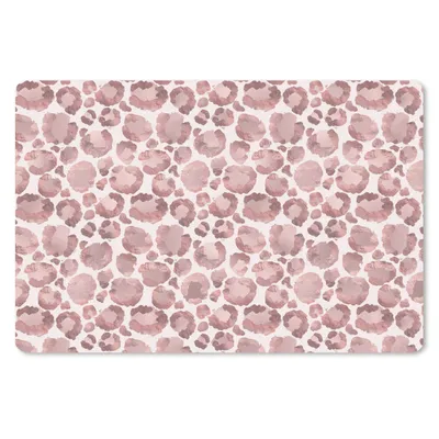 Produktbild von MuchoWow® Mauspad Mousepad Panther Druck - Rosa - Luxus 27x18 cm - Mousepads - Maus Mat - Pad - Mausunterlage - Büroartikel - Desk Matten