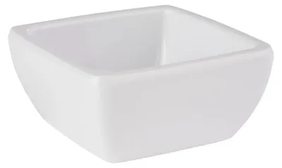 Schale aus recyceltem PET, 6,5x6,5 cm, weiß, 0,05 l