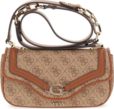 Produktbild von GUESS HWSG7993790 DEA CROSSBODY FLAP Woman Handtasche latte logo