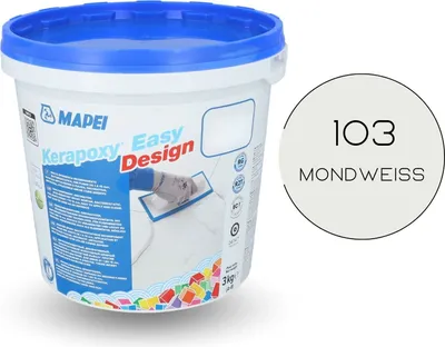 Produktbild von MAPEI Kerapoxy Easy Design Epoxid-Fugenmörtel Farbe 103 Mondweiß 3kg