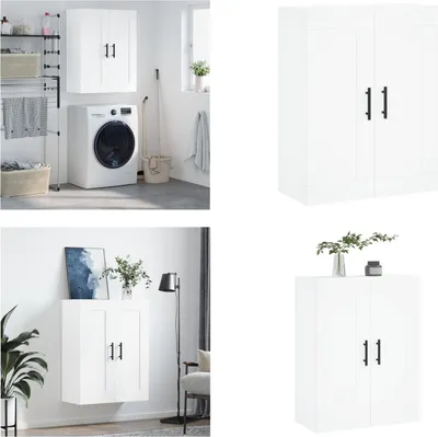 Immagine prodotto di vidaXL Armadio a muro bianco 69,5x34x90 cm Materiale a base di legno - Armadio a muro - Armadio a muro - Armadio - Armadio a muro