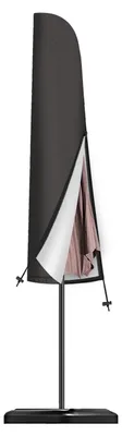 Obrázok produktu pre Ochranný obal na slnečník, pre slnečníky s priemerom 2-4 metre, vodotesný, odolný voči UV žiazeniu, čierny