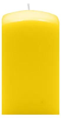 Produktbild von Quader Kerzen Citron Gelb 15 x Ø 6/6 cm, 16 Stück