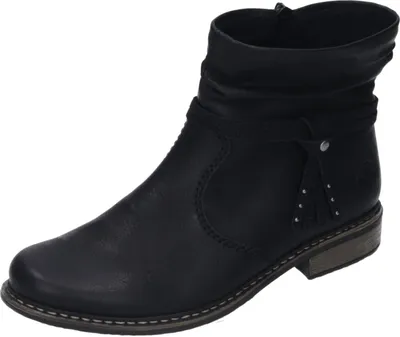 Produktbild von Rieker Damen Stiefel - D.-Stiefelette - F - , schwarz/schwarz
