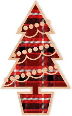 Immagine prodotto di Decorazioni natalizie in legno, modello D44, per albero di Natale