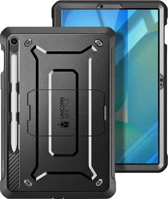 Produktbild von Supcase, Hülle + Displayschutz Galaxy Tab S10 FE+ mit Kickstand, Schwarz