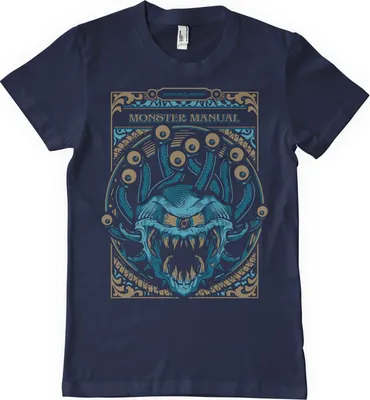Produktbild von Monsters Manual T-Shirt - XX-Large - Navy