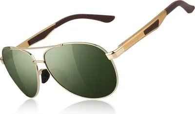 Produktbild von CGID Sonnenbrille Herren Pilotenbrille Polarisiert Al-Mg Metallrahmen UV400 CAT3