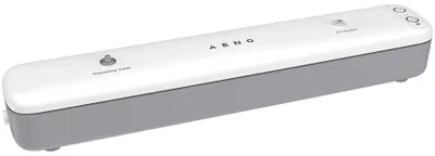 Zdjęcie produktu dla Zgrzewarka próżniowa Aeno AVS0001, 85 W, podciśnienie 65 kPa, wydajność do 4,5 l/min, długość zgrzewania do 30 cm, 10 worków, w zestawie adapter do pojemnika/butelki, e-książka kucharska, szaro-biały