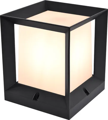 Produktbild von Kubische Design Aussenlampe Sockelleuchte Pfostenleuchte Pfeilerleuchte Aussenleuchte Standleuchte Wegeleuchte Gartenlampe PAX 1425A Anthrazit (Klein 160x187x160mm)