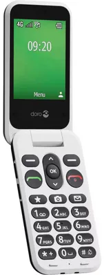 Produktbild von Doro Leva E22, Großtastenklapphandy, 4G, schwarz-weiß