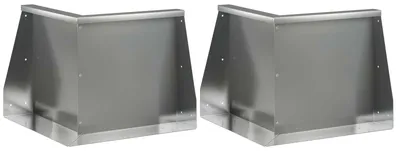 Imagen del producto de Muro de Contención 2 uds. 50 x 50 x 50 cm Acero Galvanizado