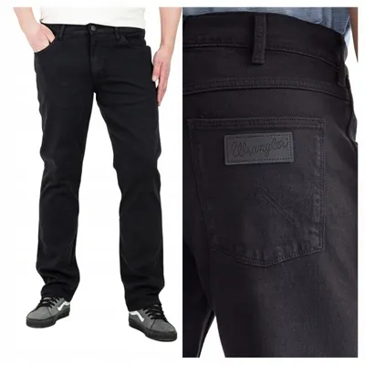 Immagine prodotto di WRANGLER | Jeans da uomo Greensboro Regular Fit, neri, taglia 32, lunghezza 30