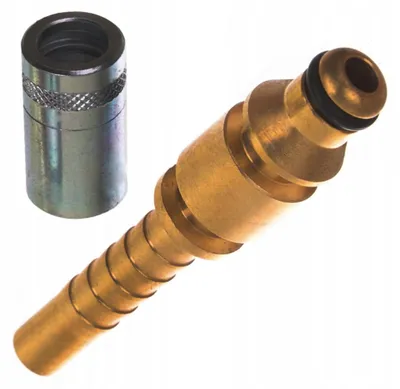 Image de Rosfix Raccord Rapide DN6 avec Douille – Embout à Sertir pour Tuyau 6 mm | compatible avec netyeur haute pression Nilfisk, Stihl, Husqvarna